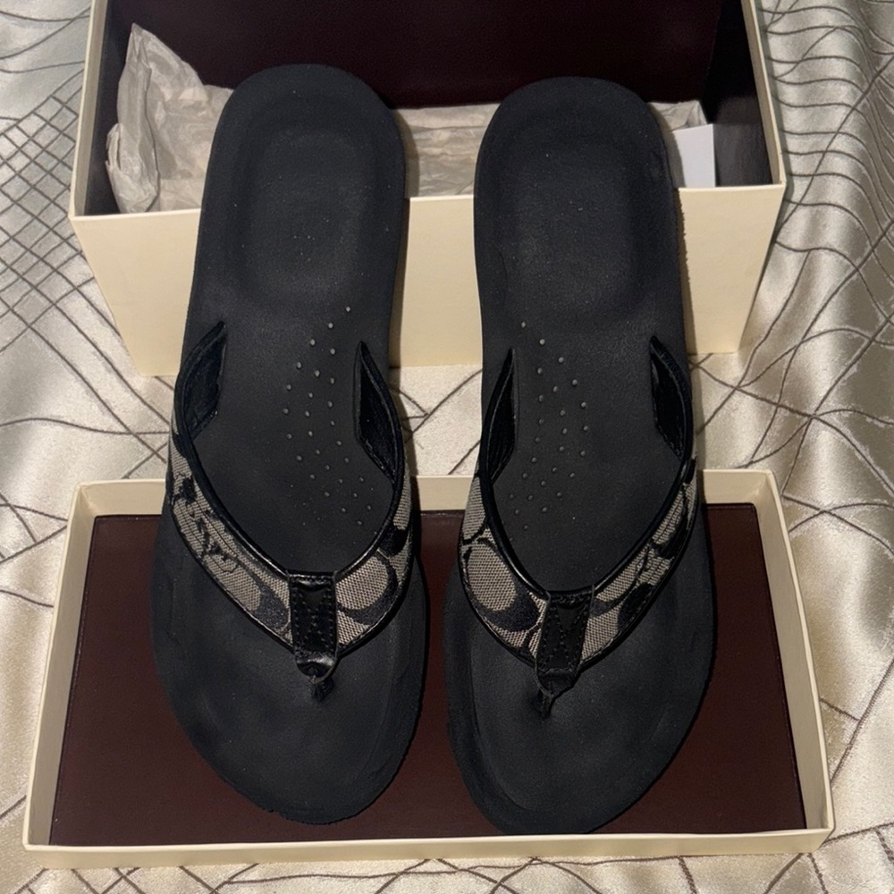 Coach Elegant Black Women's Sandals